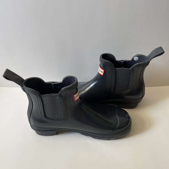 NWOB Hunter Original Chelsea Boot ~ Navy ~ Size 6 - Picture 4 of 6